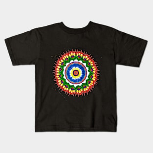 bright colorful round Kids T-Shirt